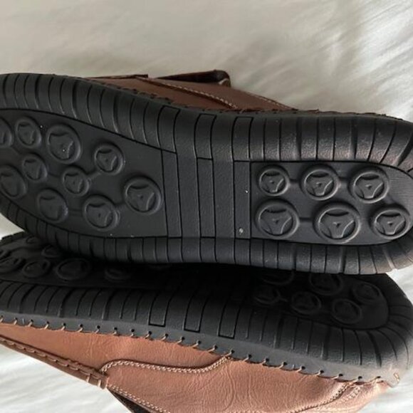 SHAIRE Mens casual leather loafers 11,HOLLOW crew  & new SPX fit socks main image 6